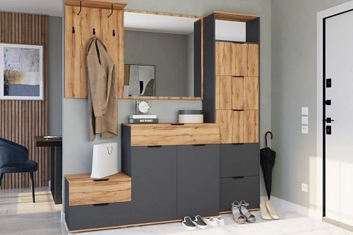 Прихожая Санти 2 Графит - фото 1