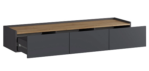 Стенка Сия-3 Графит - фото 3