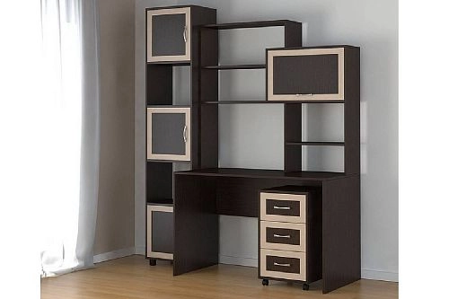 Компьютерный стол Мебелинк 100-04 рамка МДФ - фото 1