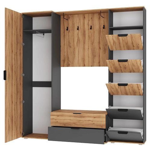 Прихожая Санти 3 Графит - фото 2