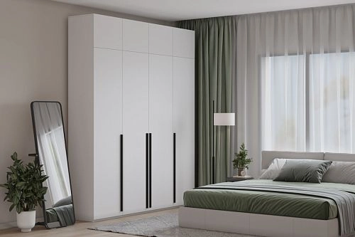 Шкаф распашной Лорена Пакс-4 с антресолью Белый - фото 1