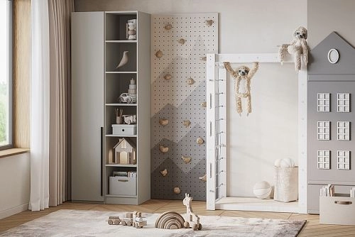 Шкаф распашной Хейсон-27 Кашемир Черный - фото 1