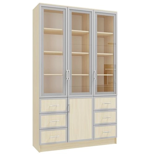 Книжный шкаф Альма-20 Дуб Молочный - фото 3
