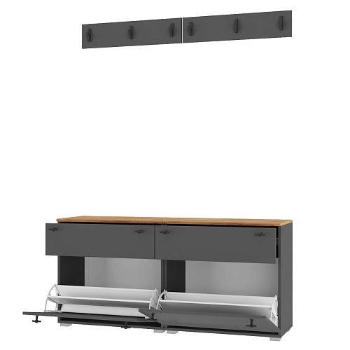 Прихожая Квели 2 Графит - фото 2