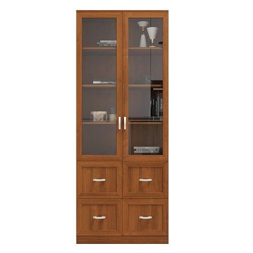 Книжный шкаф Библиограф 2.4 Квадро Орех Экко - фото 4