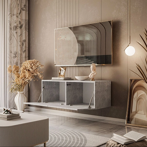 ТВ тумба Виго-2 Ателье Светлое - фото 3