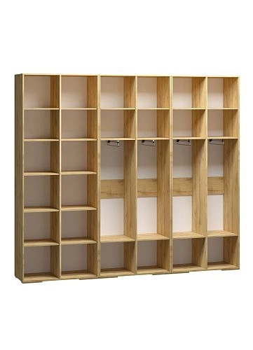 Шкаф распашной Брей-3.1 Кашемир/Дуб Золотистый - фото 4