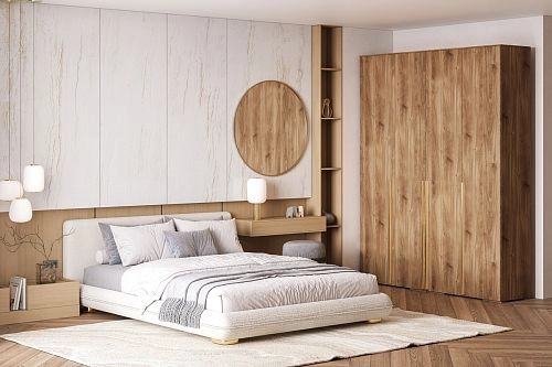 Шкаф распашной Эдинбург-4 Дуб Кастелло коньячный - фото 1