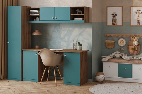 Стенка детская Скарабей-11 Аквамарин - фото 1