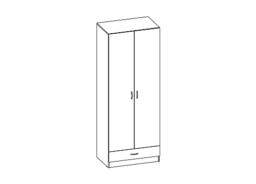 Шкаф распашной Рио-2.2 - фото 3