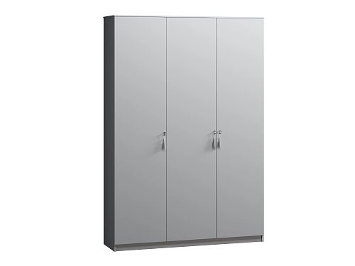 Шкаф распашной Монтана-3 Стальной Серый - фото 3