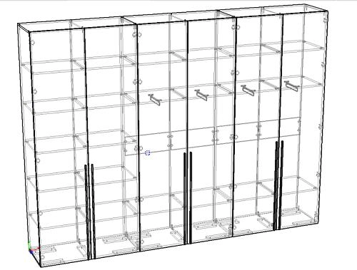 Шкаф распашной Нейс-3 Чёрный - фото 3