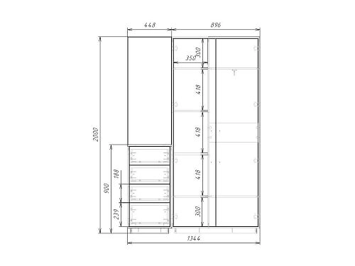Прихожая Неаполь-10 Графит - фото 4