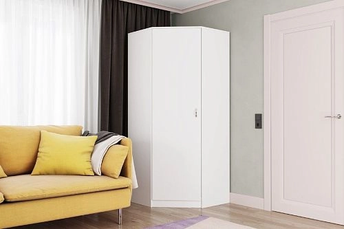 Шкаф угловой Стильный-1У Белый - фото 1