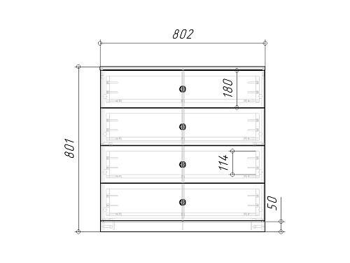 Комод Банни-4 Светло-Серый - фото 4