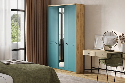 Шкаф распашной София РАХ-6 МДФ Аквамарин - фото 1