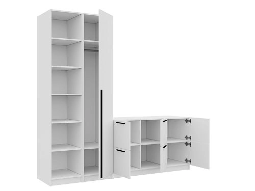 Стенка Лорена Пакс ТВ-стенка 12 Белый - фото 2