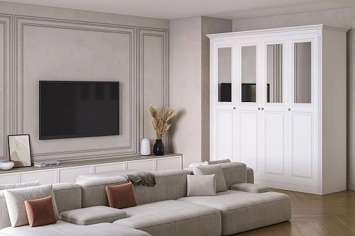 Шкаф распашной Классика Люкс-4.4 МДФ - фото 1