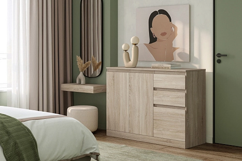 Комод Стефани Мальм-22 Дуб Сонома - фото 1