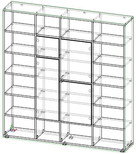 Стеллаж Куб-3 Кашемир МДФ - фото 2