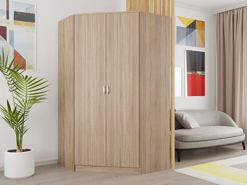 Шкаф угловой Алиса-6 Дуб Сонома - фото 1