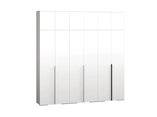 Шкаф распашной Солфорд 6 с антресолью Белый - фото 3