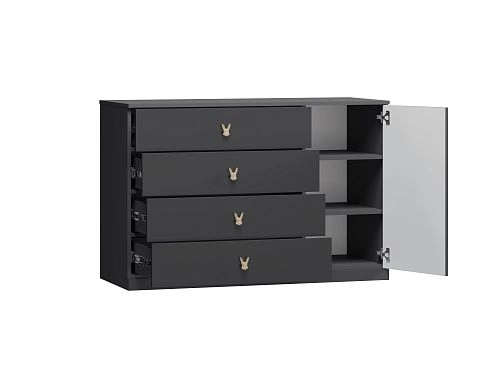 Комод Банни-2 Черный Агат - фото 5