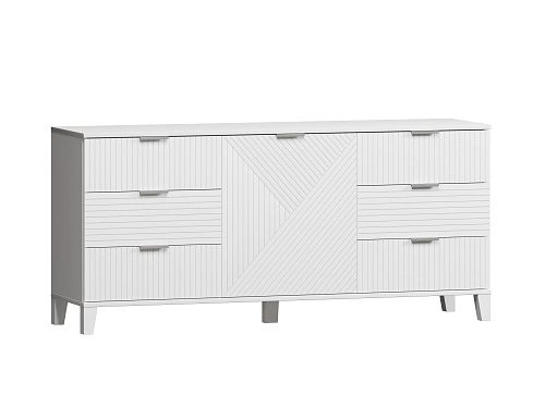 Комод Марвин 33.1 фрезеровка 8+11 Белый - фото 2