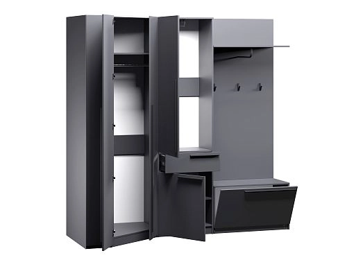 Прихожая Лорена Пакс-3 Графит - фото 3