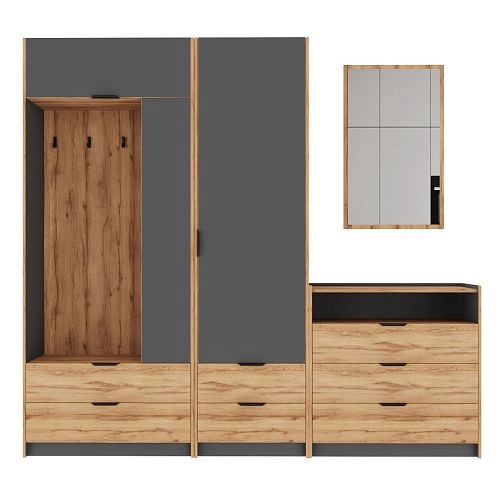 Прихожая Санти 4 Графит - фото 2