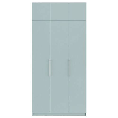 Шкаф распашной Калифорния-3 с антресолью Сумеречный Голубой - фото 3