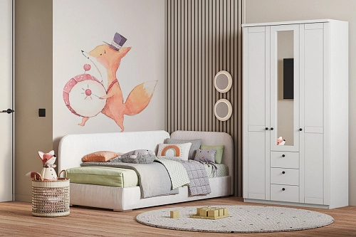 Шкаф распашной София РАХ-15 МДФ Белый - фото 1