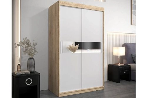 Шкаф-купе Бенито-1 Дуб Сонома/Белый - фото 1