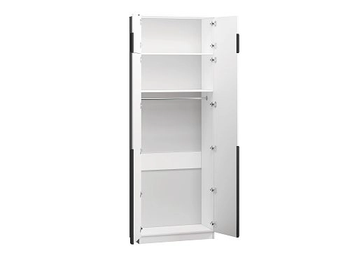 Шкаф распашной Марсель-2 с антресолью Белый - фото 2