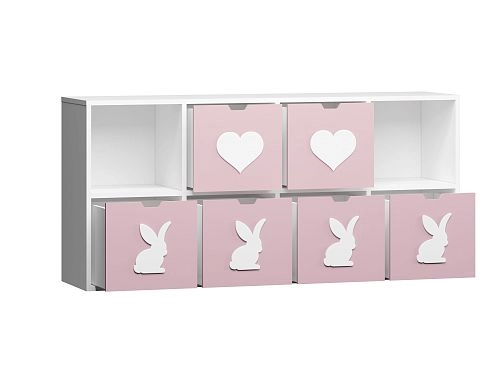 Стеллаж KIDS 4 Розовый Лайт - фото 3