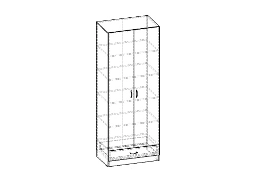 Шкаф распашной Рио-2.2 - фото 4