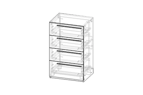 Комод Лорена Пакс-2 Графит - фото 4