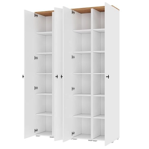 Шкаф распашной Квели 4.1 Белый - фото 4