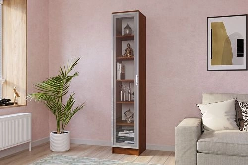 Книжный шкаф Альма-1 Орех Экко - фото 1