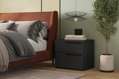 Тумба прикроватная Лорена Пакс-4 Черный - фото 1