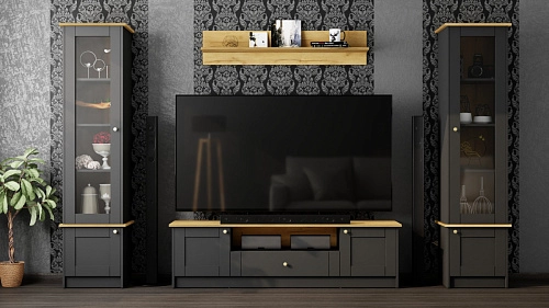 Стенка Прато-2 Черный - фото 1