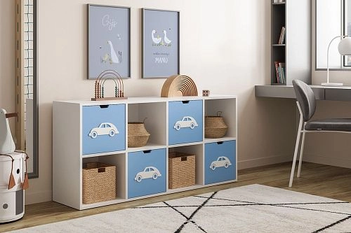 Стеллаж KIDS 5 Пастельно-Синий - фото 1