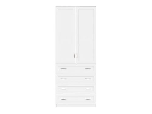 Шкаф распашной Стелла-14 Белый - фото 3