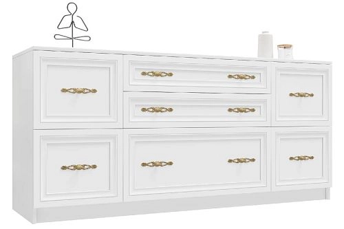 Комод Карлос-044 Белый - фото 1