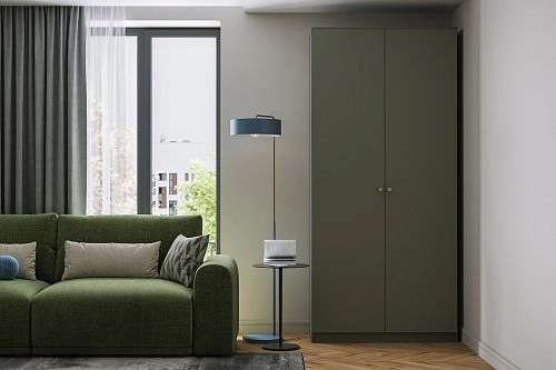 Шкаф распашной Вермонт МДФ-2 Дубхе - фото 1