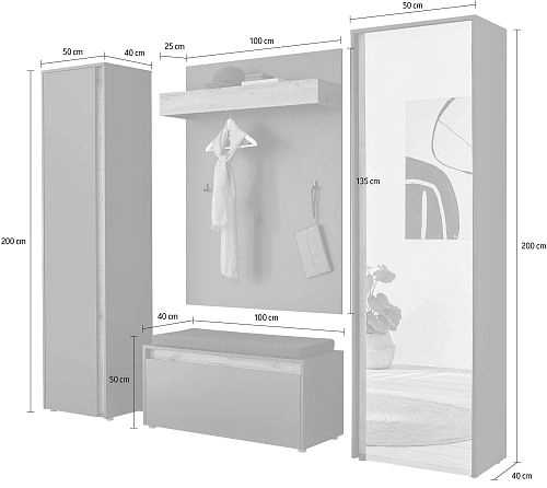 Прихожая Анси-4 Белый - фото 3