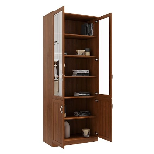 Книжный шкаф Библиограф 2.3 Квадро Орех Экко - фото 2