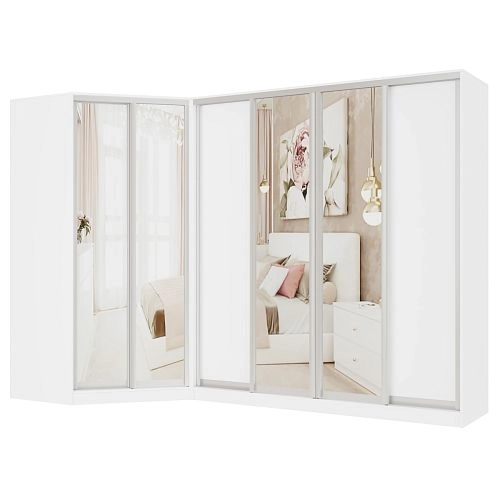 Шкаф угловой Ромео-4 Белый - фото 3