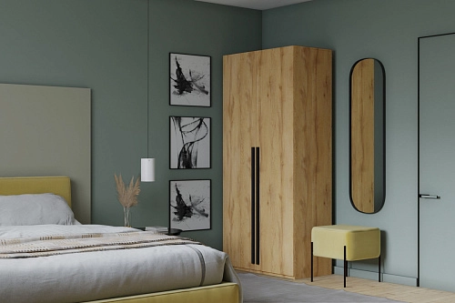 Шкаф распашной Лорена Пакс-2 Дуб Золотистый - фото 1