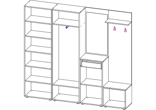 Прихожая Мебелинк 400-09 - фото 2